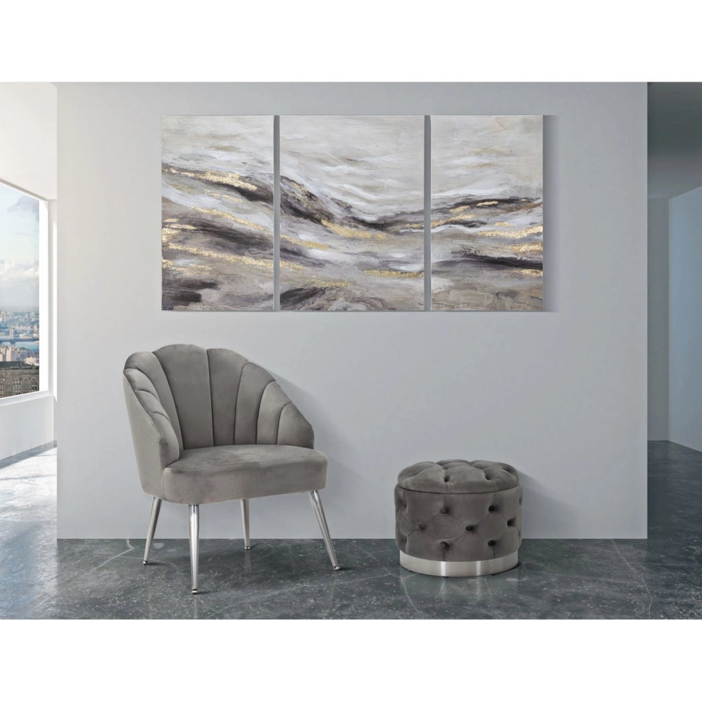 Stampa su Tela Marmo 2, Multicolore, Legno, 150x2,7x80 cm