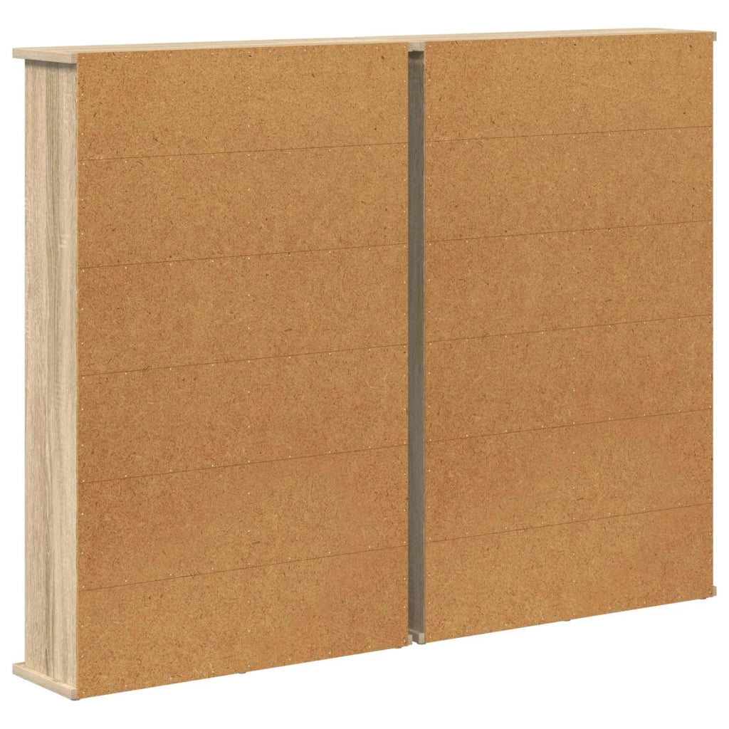 Mobile per CD 2 pz Rovere Sonoma 60 x 17 x 92 cm 8012735