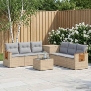 Set di divani 8 pz Beige e Grigio Chiaro 3448599
