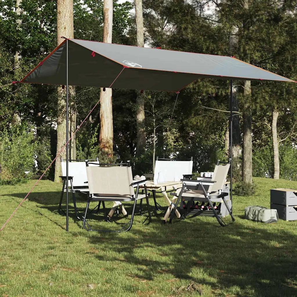 Telone da campeggio | Tenda da campo Grigio/Arancione 360x294 cm Impermeabile
