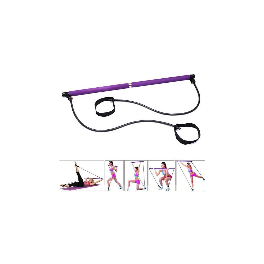 Trade Shop - Attrezzo Elastico Long Esercizi Braccia Resistenza Pilates Corda Elastica -