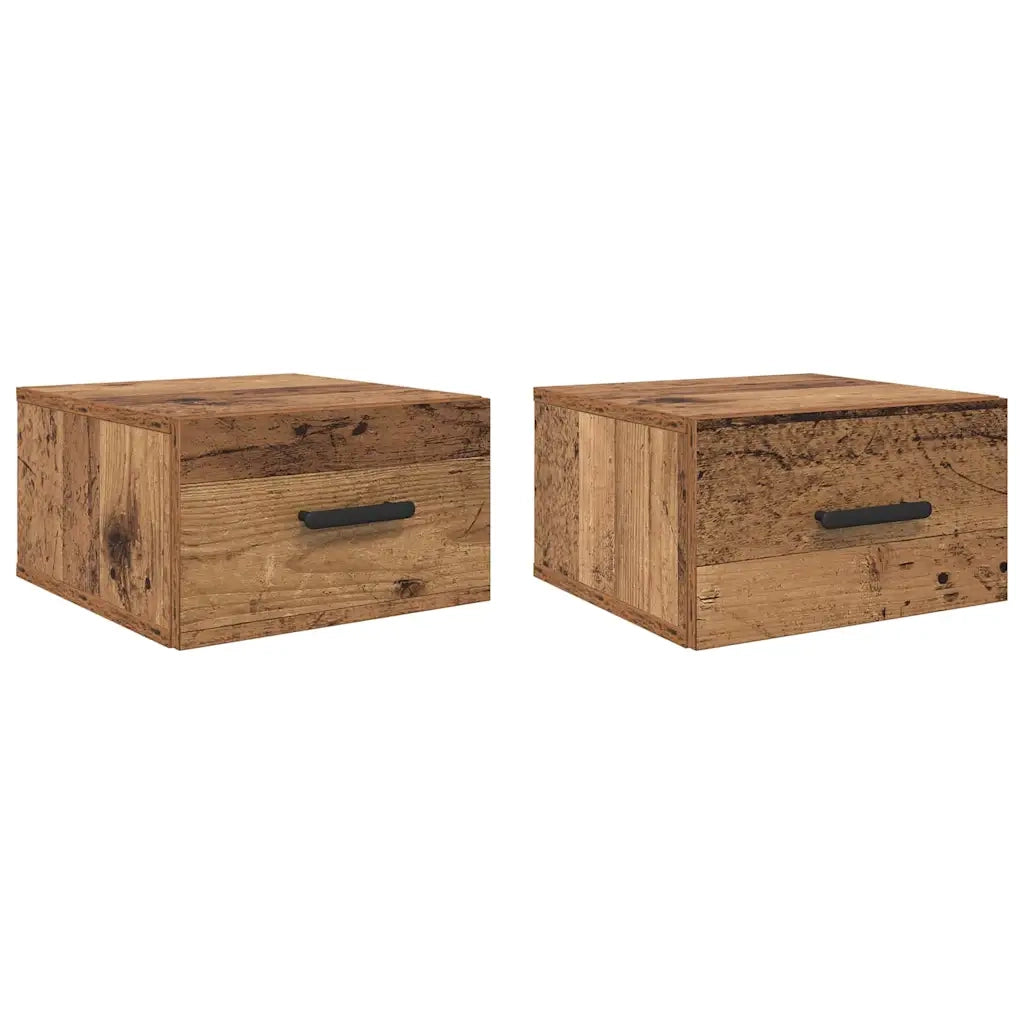 Armadio da Notte 2 pcs Legno vecchio 35 x 35 x 20 cm 882385