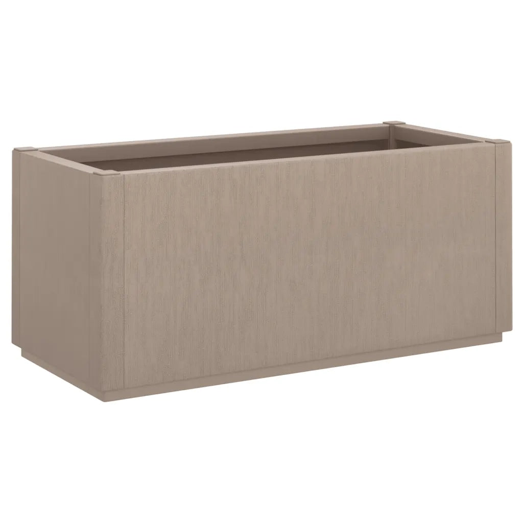 Fioriera | Cassetta per fiori | Vaso da Giardino Marrone Chiaro 80x36x35 cm in PP