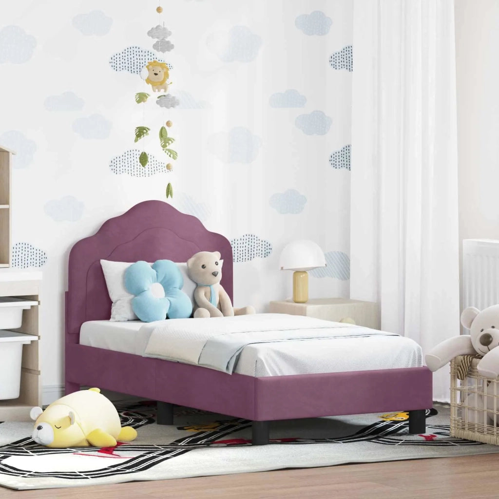 Struttura letto per bambini con testata-Giroletto per bambini Viola 70 x 140 cm 588171