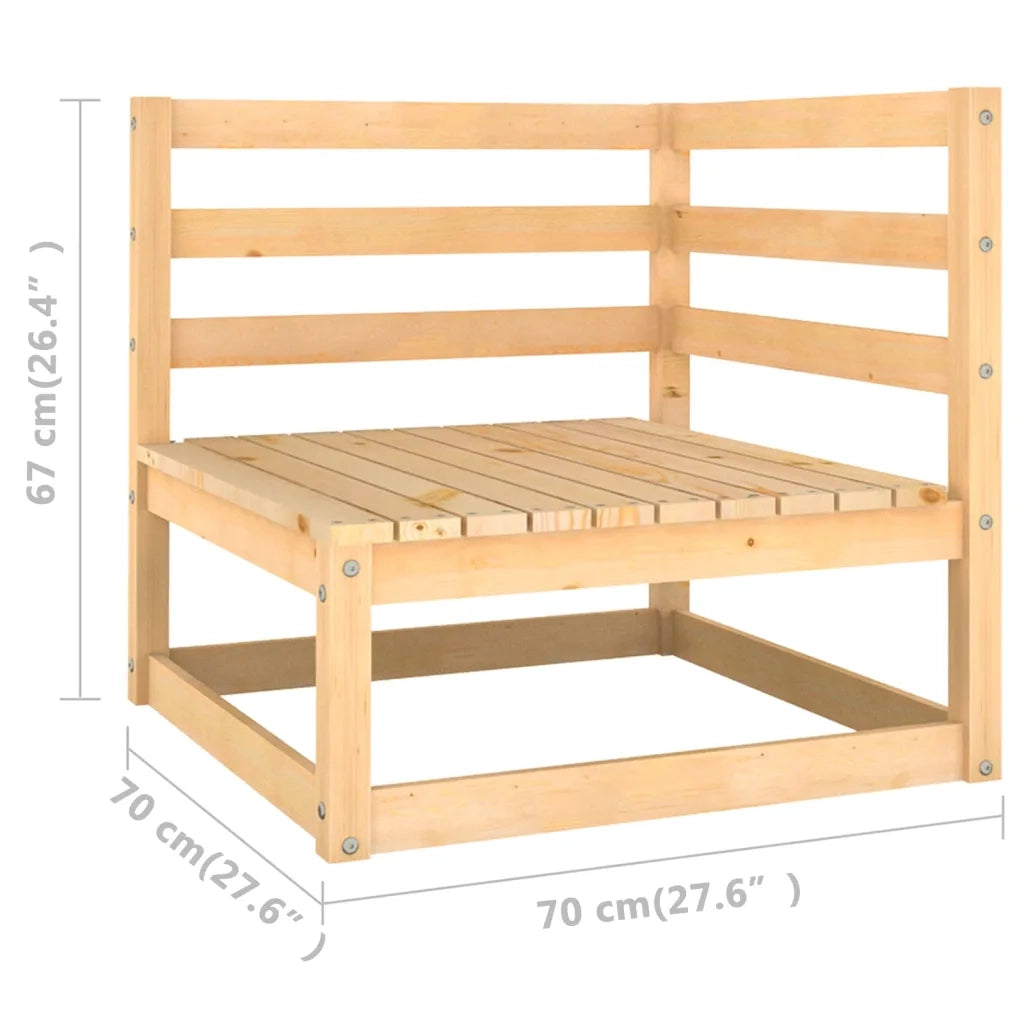 Set Divani da Giardino 4 pz con Cuscini Legno Massello Pino 3076429