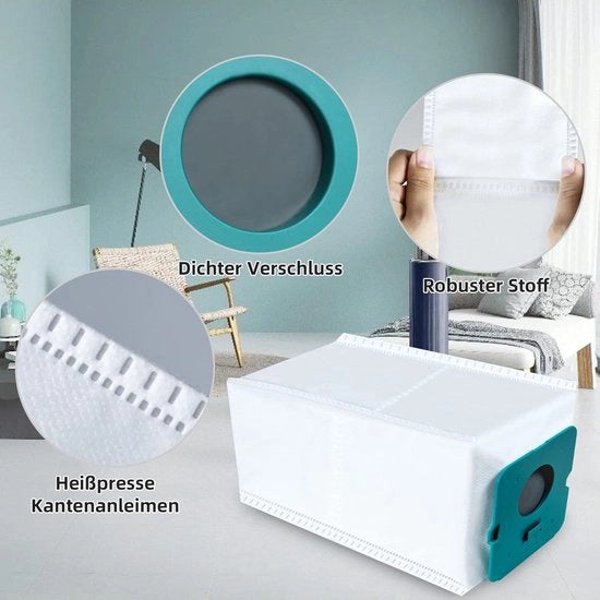 16 sacchi di polvere per aspiratore a mano senza fili, kit di ricambio per Clean Station