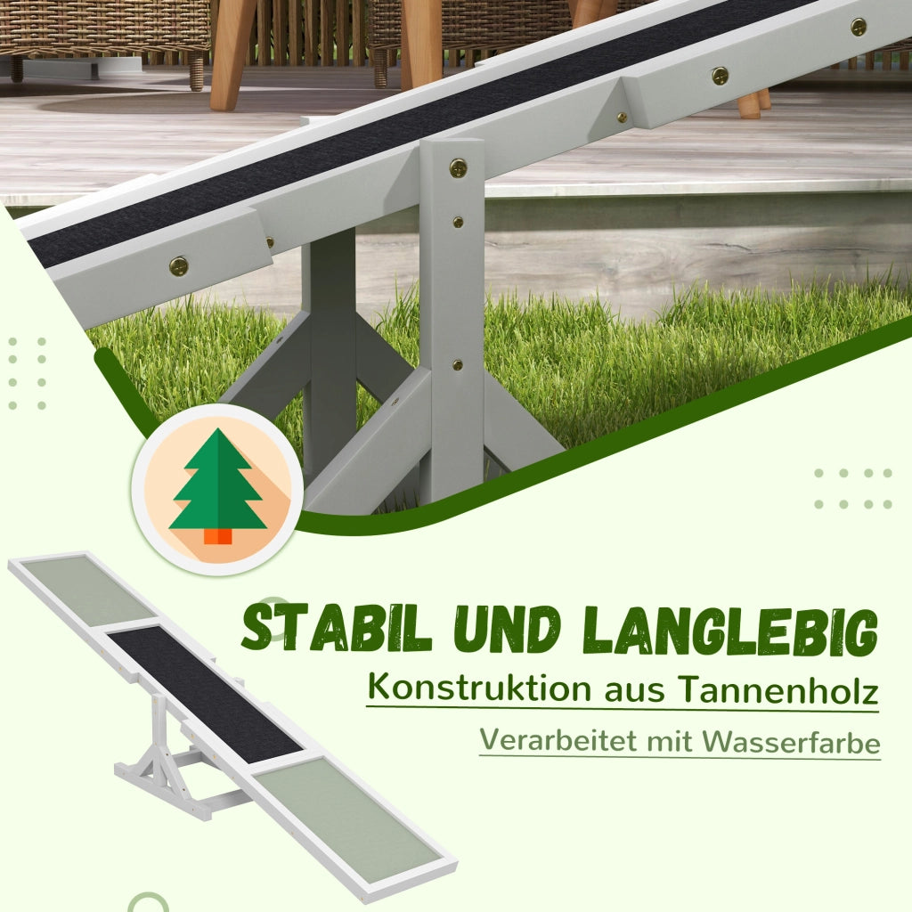 Altalena per Cani Agility Training ¨C Xylo ¨C Antiscivolo 180x30x30cm fino 50kg