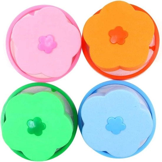 Set di Sacchi Filtranti per Lavatrice - Set di 4 - Blu, Rosa, Arancione, Verde