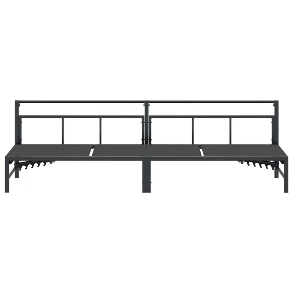 Lettino da sole Nero 200 x 62 x 59,5 cm Textilene