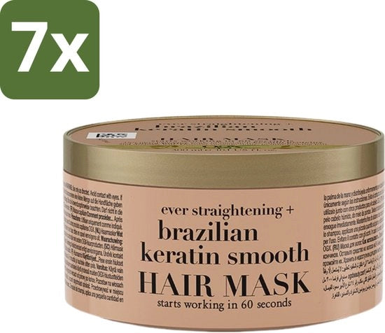 7 x Kit di trattamento capillare a base di keratina - 300 ml - Per capelli fini e delicati - Riduce la caduta dei capelli e la formazione dei peli 

Nota: Ho rimosso OGX e mantenuto il resto del titolo.