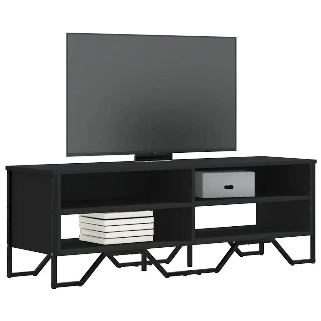 vidaXL Mobile Porta TV Nero 122x34x41 cm in Legno Multistrato