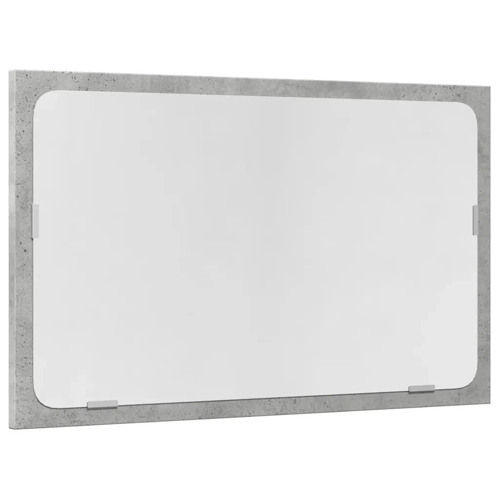 Set Mobili da Bagno 2 pz Grigio Cemento in Legno Multistrato 856373