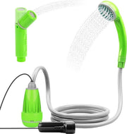 Doccia Portatile per Campeggio 60 minuti di Durata con Testa di Getto USB e Batteria Ricaricabile per Auto, Bicicletta, Giardino e Irrigazione