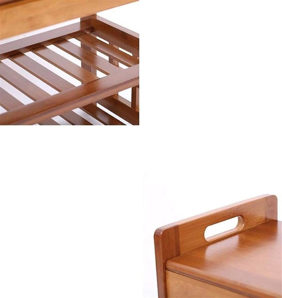 scarpiera Scarpiera per la casa Scarpiera SCARPIERA Scarpiera in stile europeo Sgabello per scarpe Creativo in legno massello Scaffale semplice Scarpiera multistrato Scatola per scarpe (Size : S