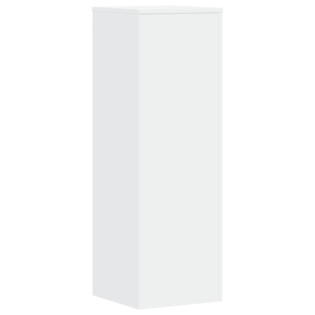 Portavasi mobiletto per fiori 33 x 33 x 100 cm legno ingegnerizzato bianco 02_0045139