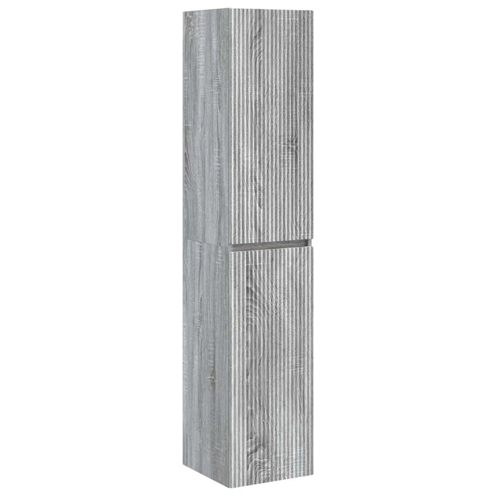 Set di mobili per il bagno 5 pz Sonoma grigio 3406019