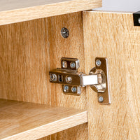 Scarpiera Mobiletto Multiuso in Legno Quercia Mobile Porta Scarpe 30x35x100 cm