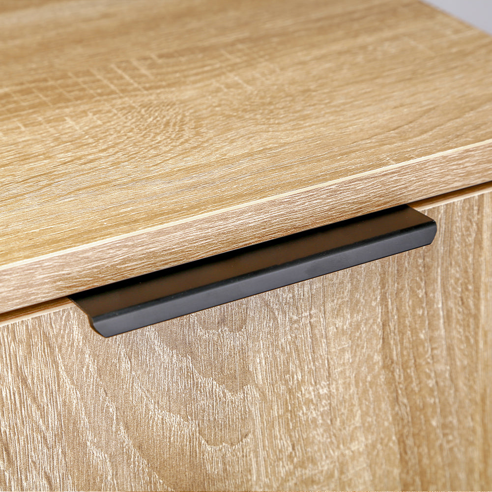 Scarpiera Mobiletto Multiuso in Legno Quercia Mobile Porta Scarpe 30x35x100 cm