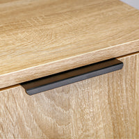 Scarpiera Mobiletto Multiuso in Legno Quercia Mobile Porta Scarpe 30x35x100 cm