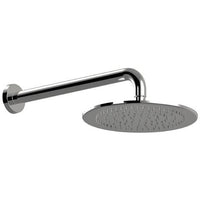 Set doccia con braccio doccia cm 40 e soffione doccia da 40 cm, tutto ottone pesante