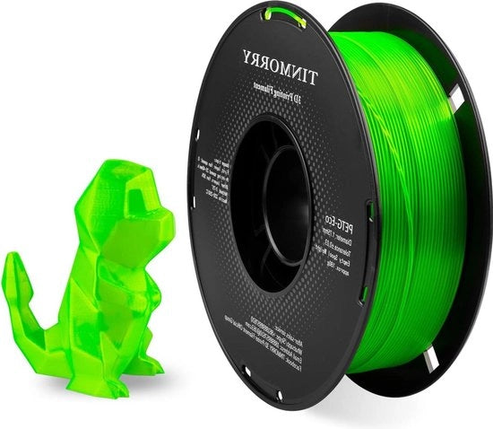 Materiali PETG ecosostenibili per stampa 3D - 175 mm - Stampante FDM a bambù - 1 kg - trasparente verde