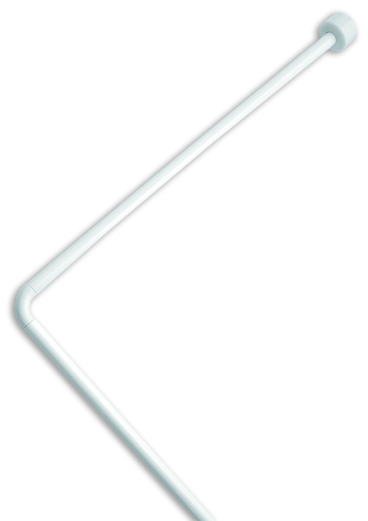 TELAIO ANGOLARE PER TENDE DOCCIA IN BLISTER col. Bianco  cm.  80x80