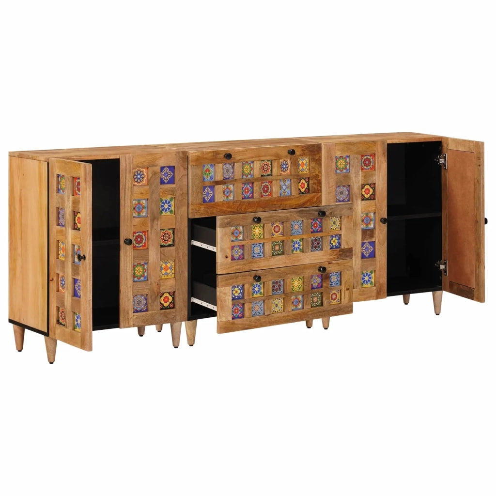 Credenza 3 pcs Naturale 60 x 33,5 x 75 cm 3310095