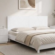 Testiera da Muro DELFT Bianco Legno ingegnerizzato 897165