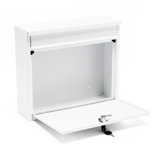 Cassetta postale singola V13, bianca in acciaio zincato verniciato a polvere