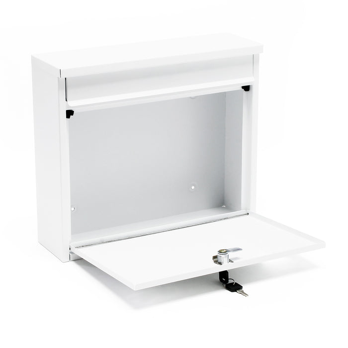 Cassetta postale singola V13, bianca in acciaio zincato verniciato a polvere