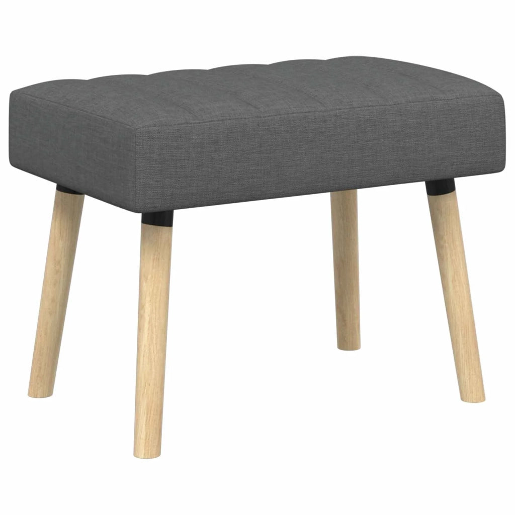 Panchina trapuntata a canale Grigio Scuro 60 x 40 x 45 cm 42038460