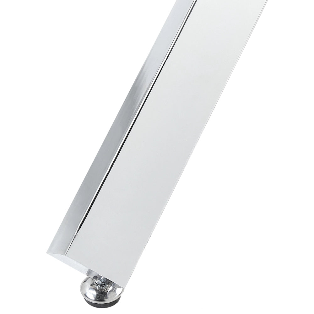 Tavolo da pranzo Argento Base in metallo Piano in vetro ø 110 cm Rotondo Moderno