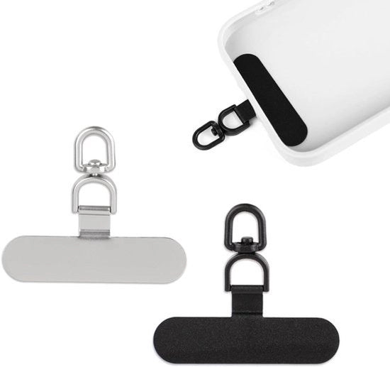 Flessimetro 360° girevole - Universale - Materiale - Collegamento - Custodia per smartphone - Adatto a - 2 pezzi - Nero - Connettori per cavi di rete.