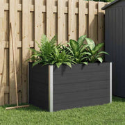 Letto rialzato da giardino Nero 150 x 100 x 91 cm 42038983