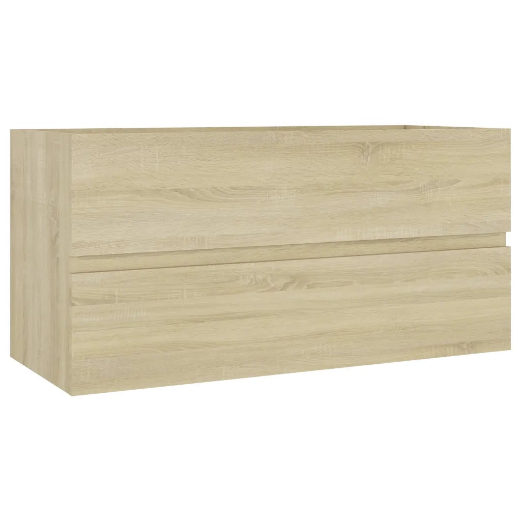 Mobile Lavabo Rovere Sonoma 90x38,5x45 cm in Legno Multistrato 804758