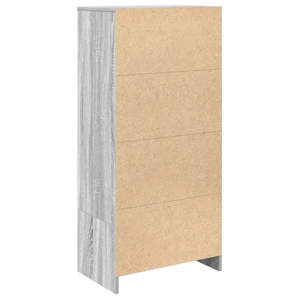 Armadio con Cassetto Grigio Sonoma 55,5x34x119,5 cm Truciolato 861648