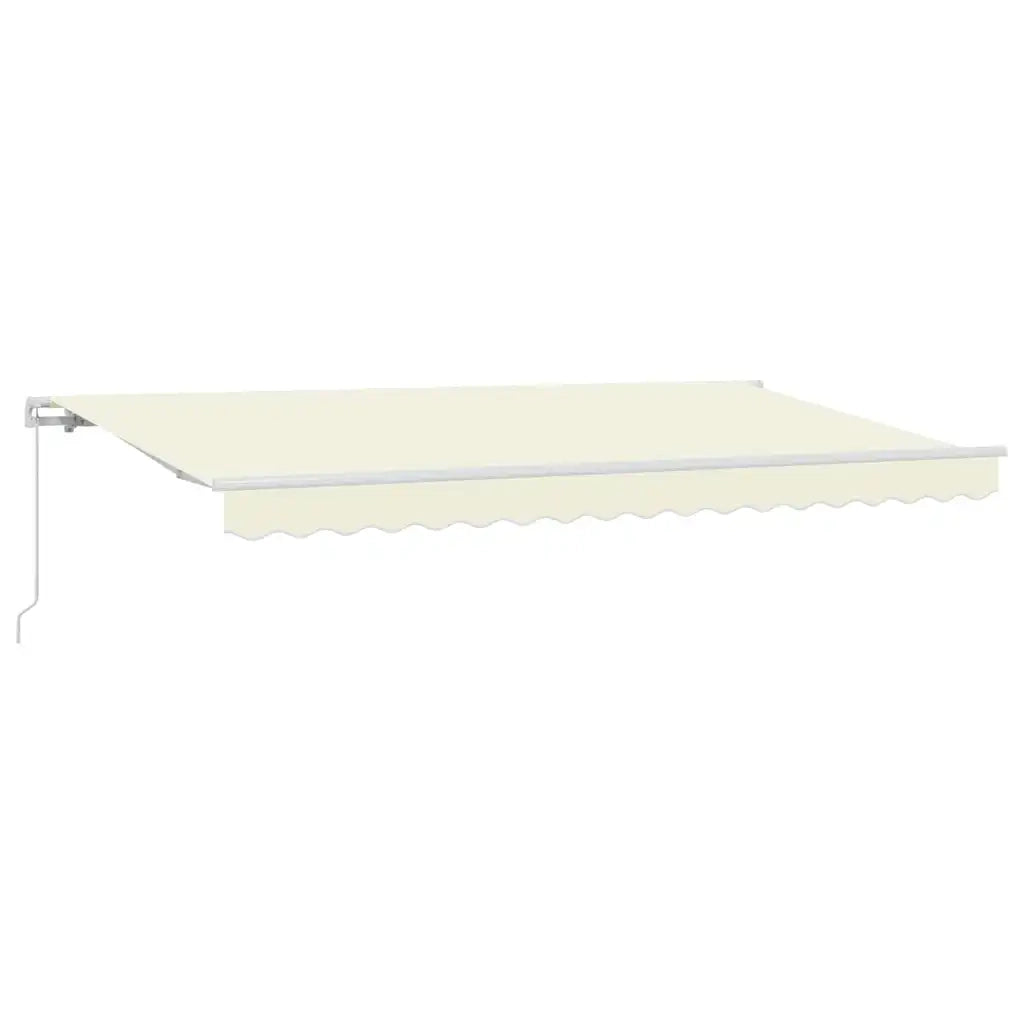 Tenda Retrattile Crema 400 x 200 cm Tessuto 3329771