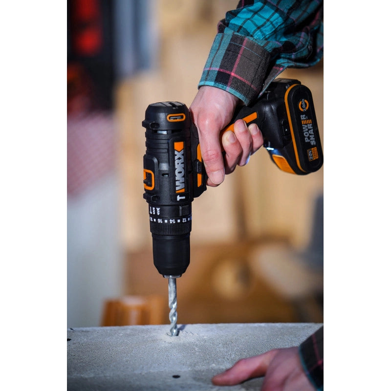 Avvitatore a Batteria 20 Volt WX100.9 con Coppia 30 Nm e Mandrino 10 mm Senza Batteria - Worx