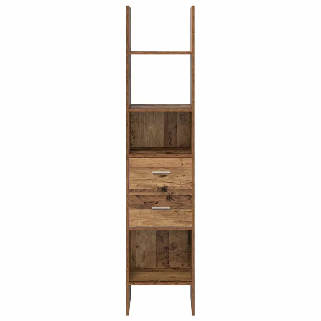 vidaXL Armadio per Libri Legno vecchio 40 x 35 x 180 cm