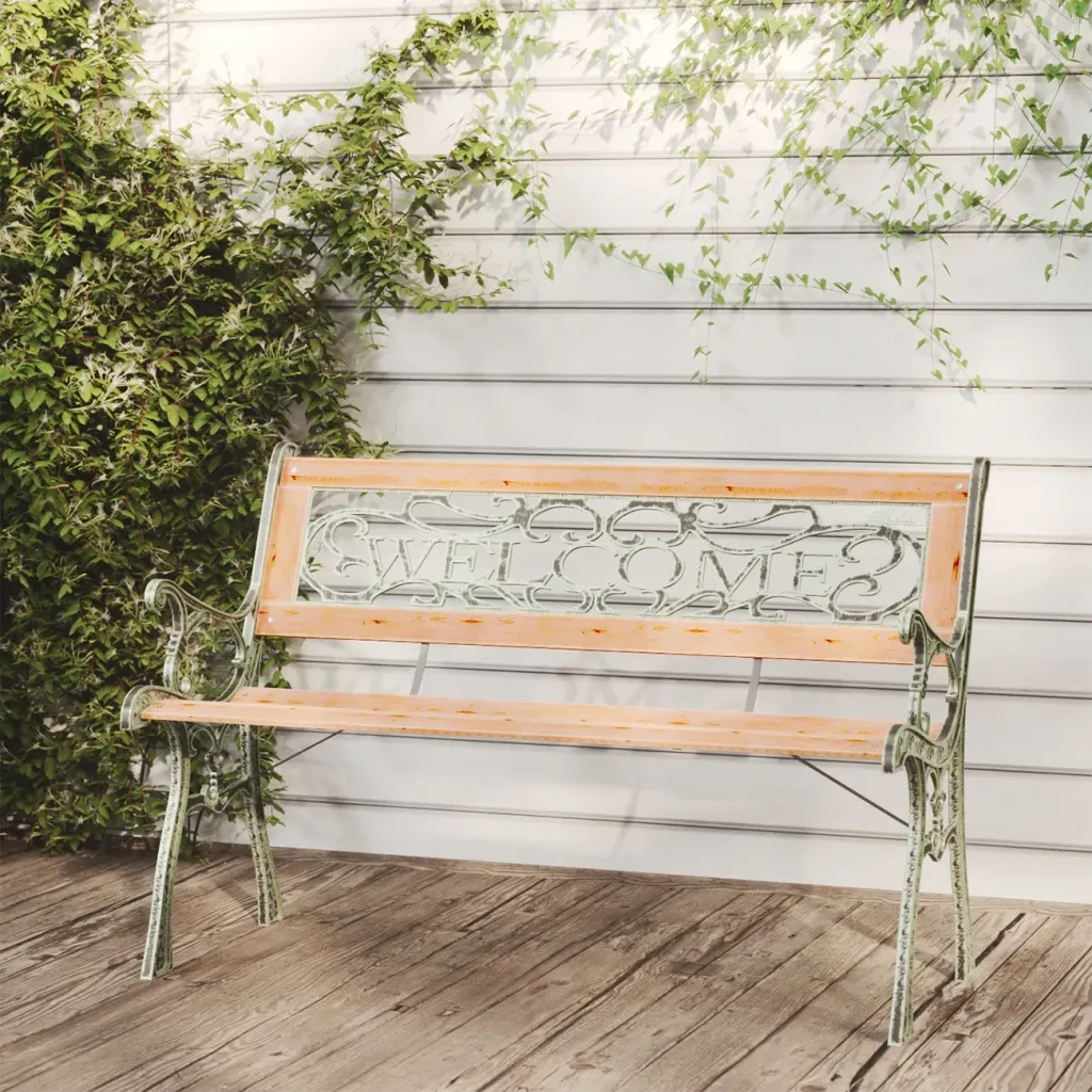 Panchina da Giardino 122 cm in Legno Massello di Abete cod mxl 42025