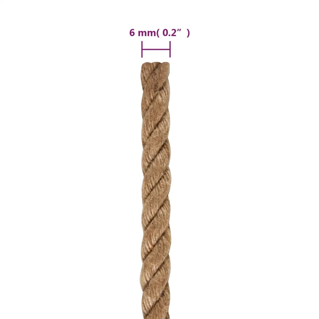 Corda in Juta Lunga 50 m Spessa 6 mm 153739
