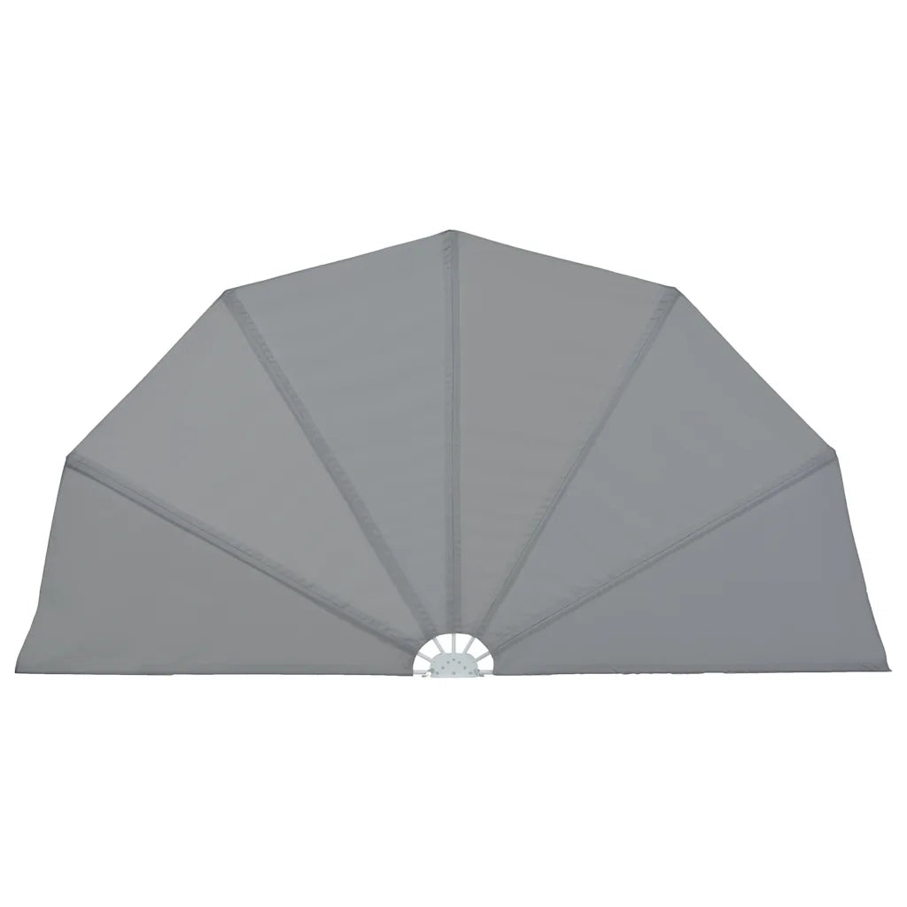 Tenda Laterale per Terrazza Pieghevole Grigio 160 cm