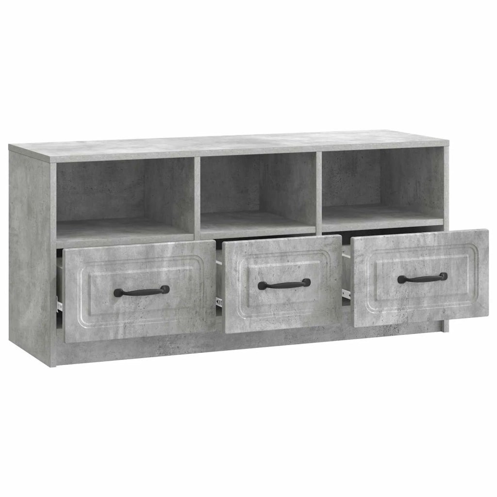 Mobile TV con cassetto Grigio Cemento 102 x 34,5 x 47 cm