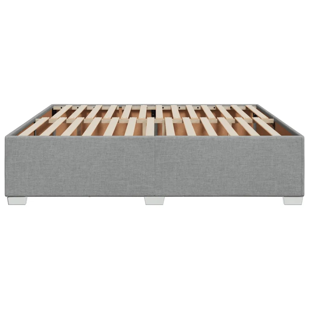 Giroletto senza Materasso Grigio Chiaro 200x200 cm Tessuto