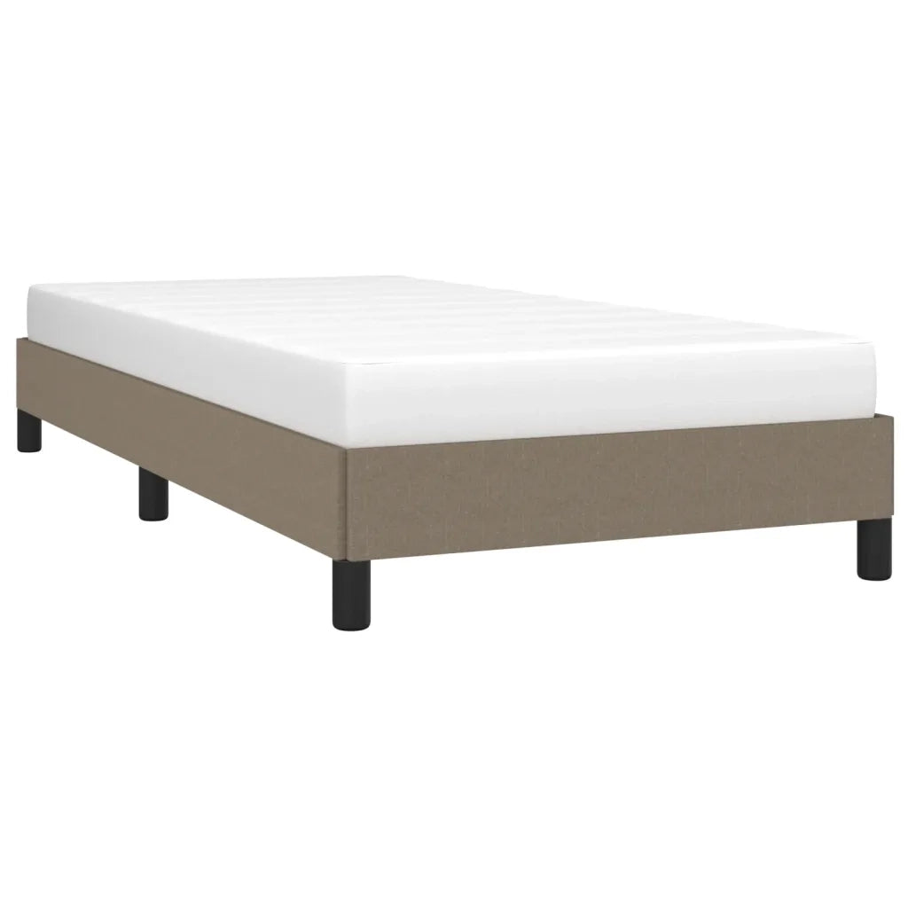 Giroletto senza Materasso-Struttura Letto Tortora 90x190 cm Tessuto 637629
