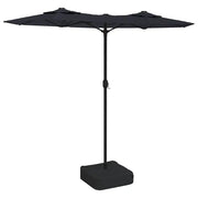 Ombrello | Parasolne a Doppia Testa con LED Nero 316x145 cm