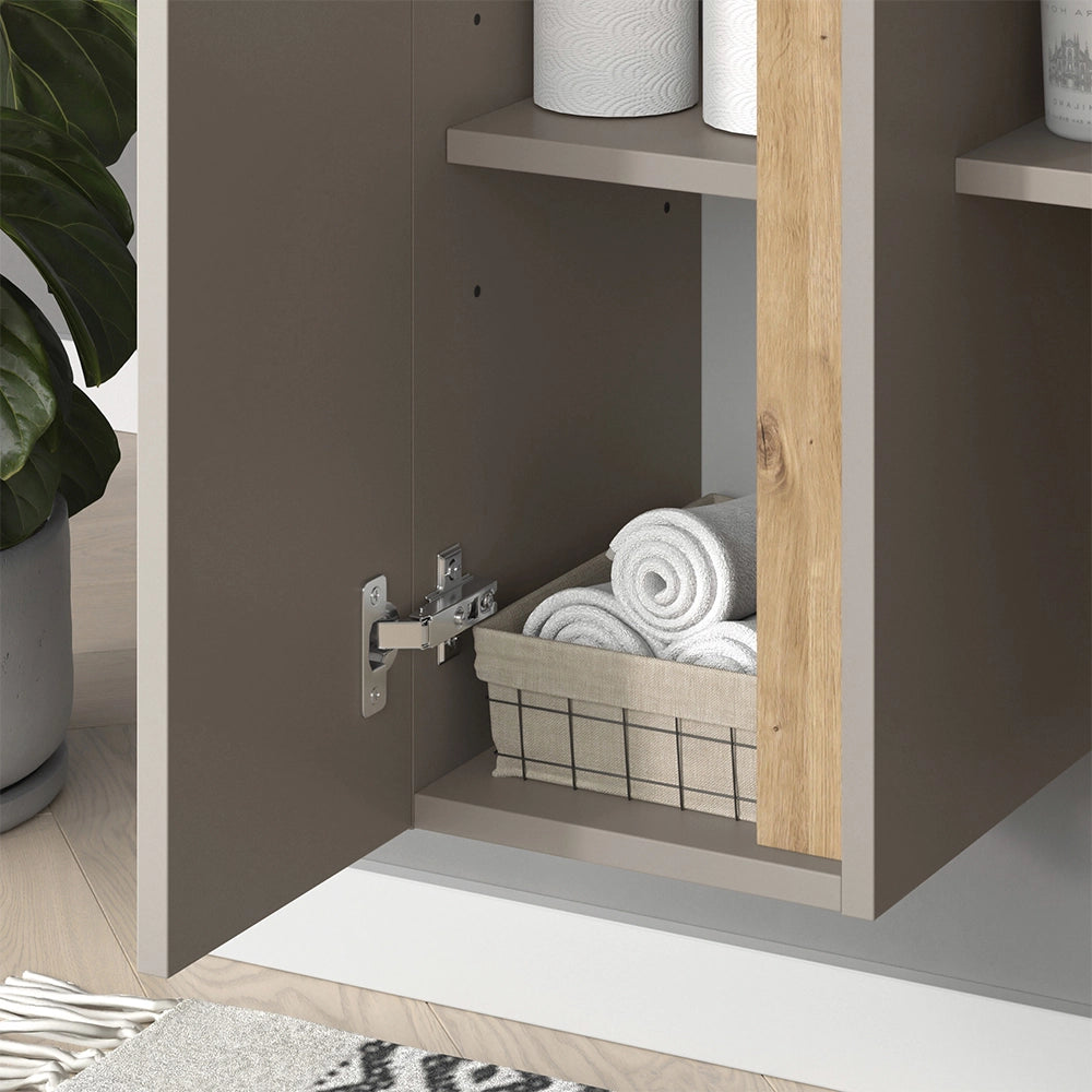 Vicco mobile bagno Cachemire 35 x 120 cm con 4 scomparti aperti