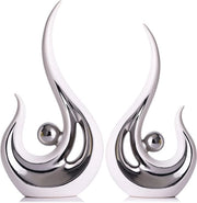 Arredamento moderno, accessori di design, decorazioni per tavolo, sculture ceramiche e gioielli d'argento per la camera da pranzo e il salotto