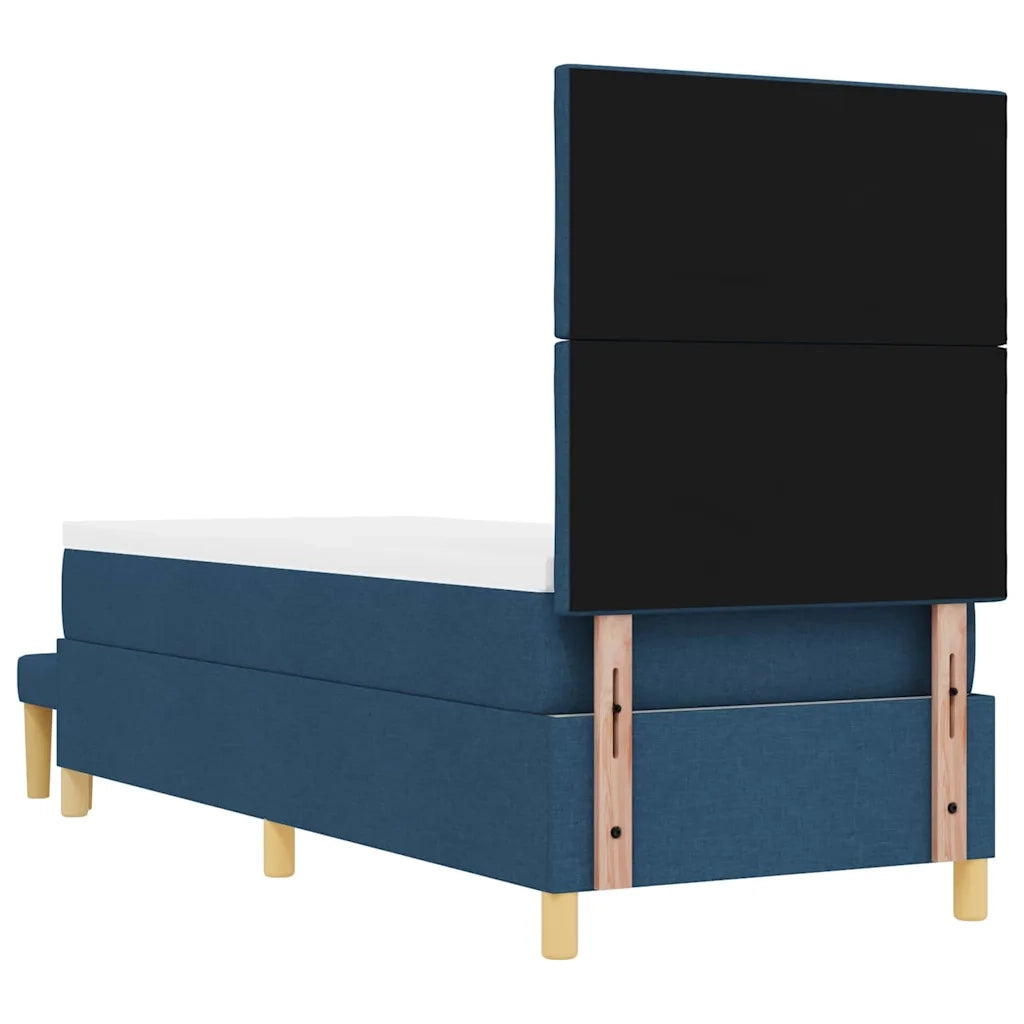 Letto a molle con materasso Blu 80 x 200 cm Tessuto 3344337