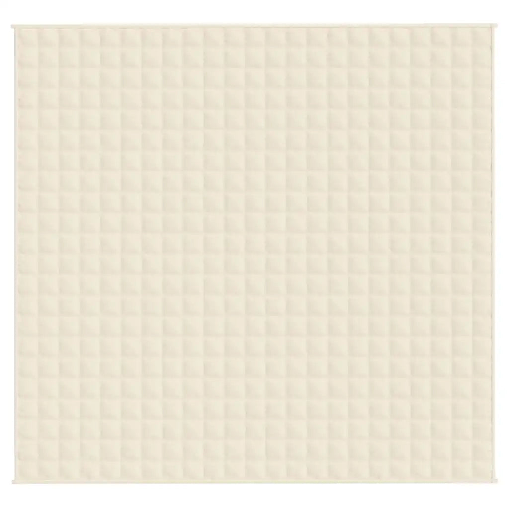 Coperta Ponderata Crema Chiaro 220x235 cm 15 kg Tessuto 350819